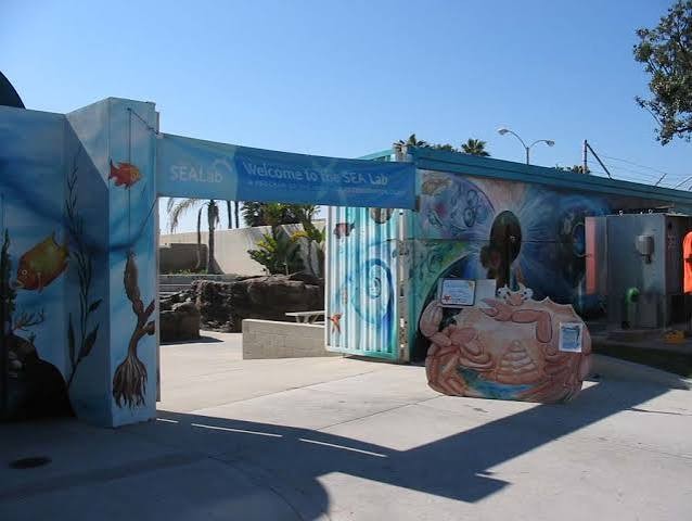 Entrance to the LA Conservation Corps SEA Lab in Redondo Beach